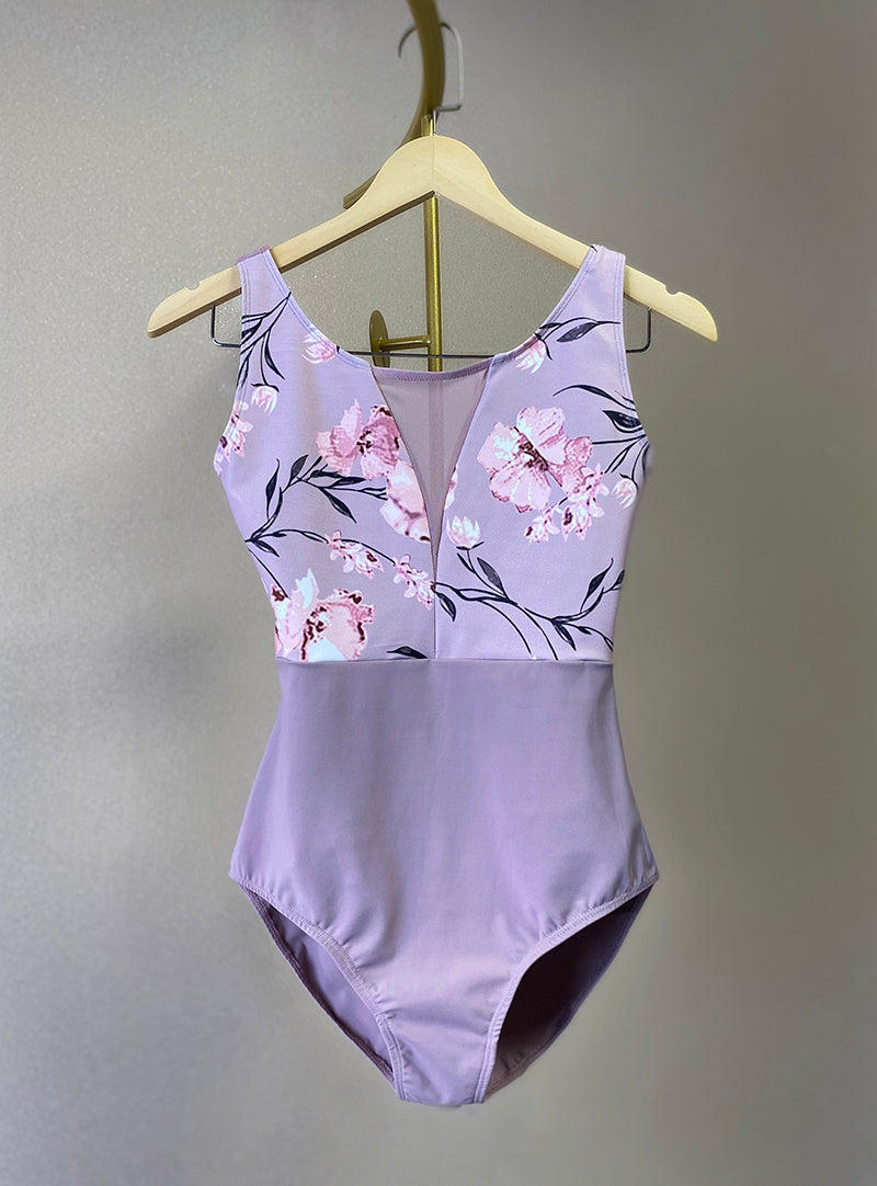 Ballet dress print one-piece practice clothes women