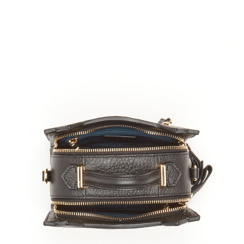 Leather Cat Bag Black Crossbody Purse Women's Handbag