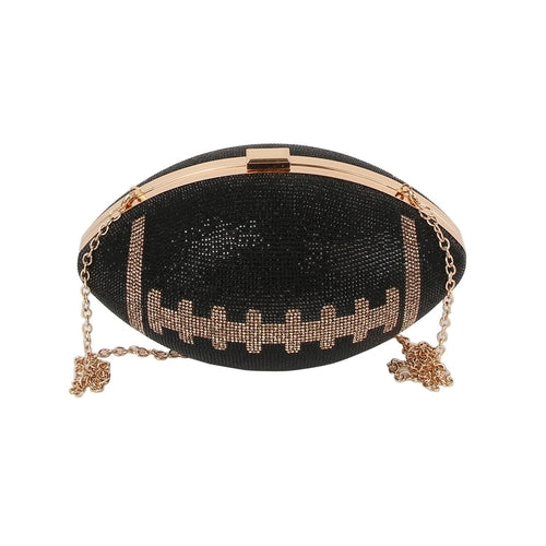 Rhinestone Studded Football Bag