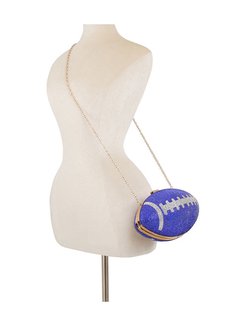 Rhinestone Studded Football Bag
