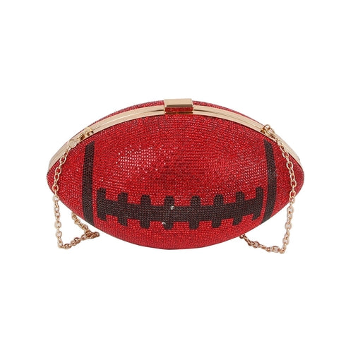 Rhinestone Studded Football Bag