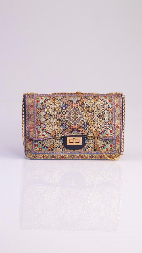 Handmade Oriental Multicolor Elegant Handbag