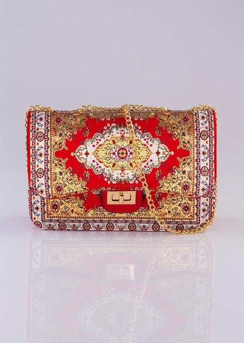Handmade Oriental Multicolor Elegant Handbag