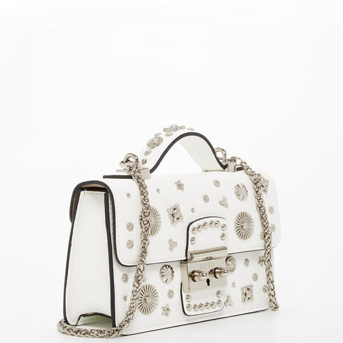 Small Leather Crossbody Bag White Purse Women's Handbag